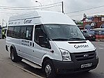 Бесплатный автобус Genser в пункт аренды автомобилей АрендаАвто-ксш на Новорязанском шоссе